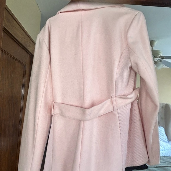 New York & Company Pink Trench Coat - Picture 2 of 4